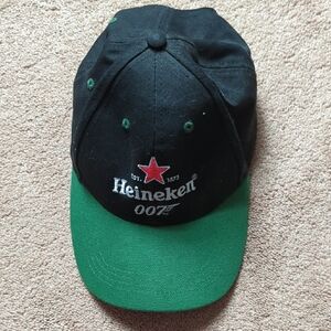 Heineken 007 Black and Green Cap New